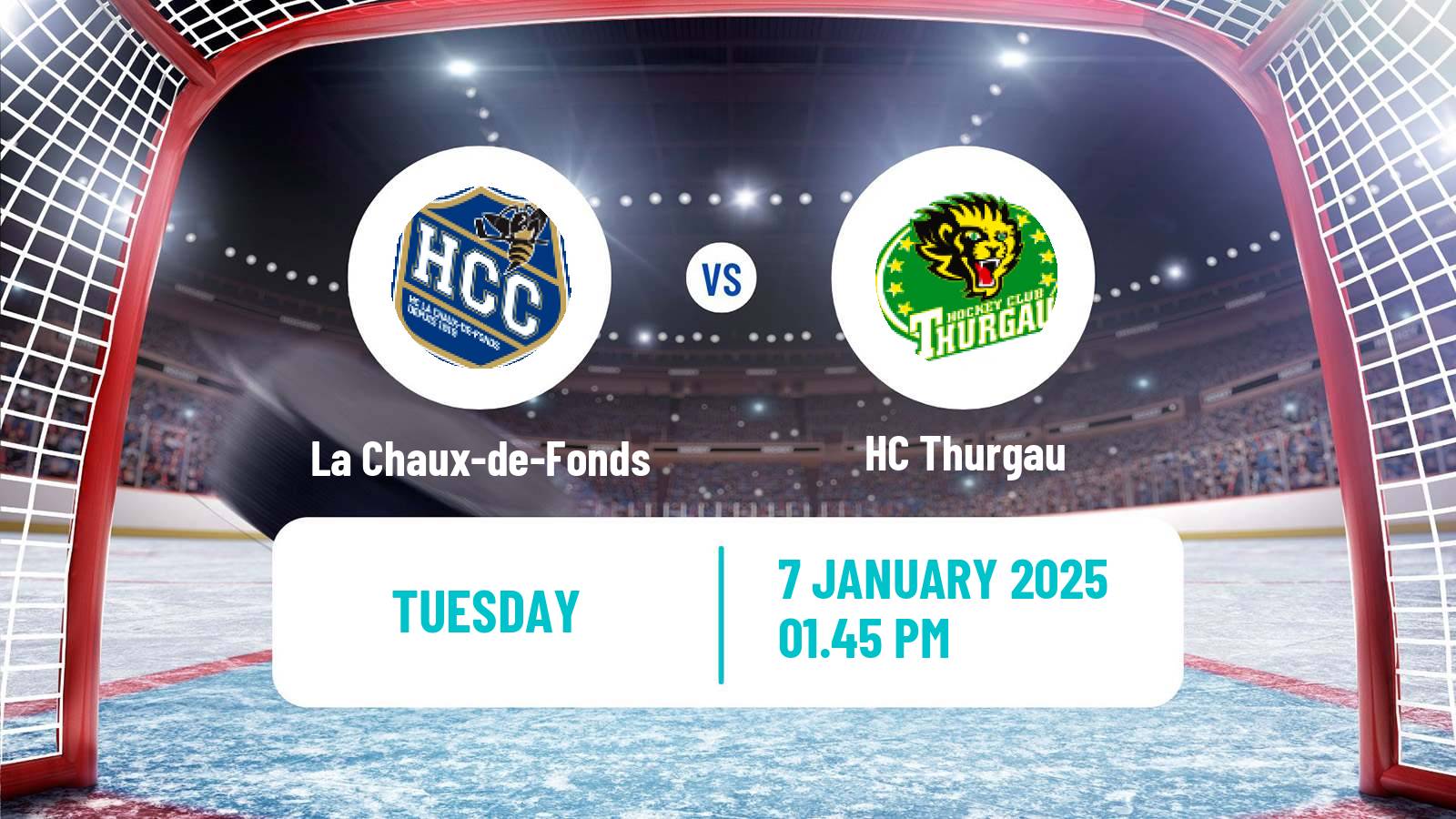 Hockey Swiss League Hockey La Chaux-de-Fonds - Thurgau