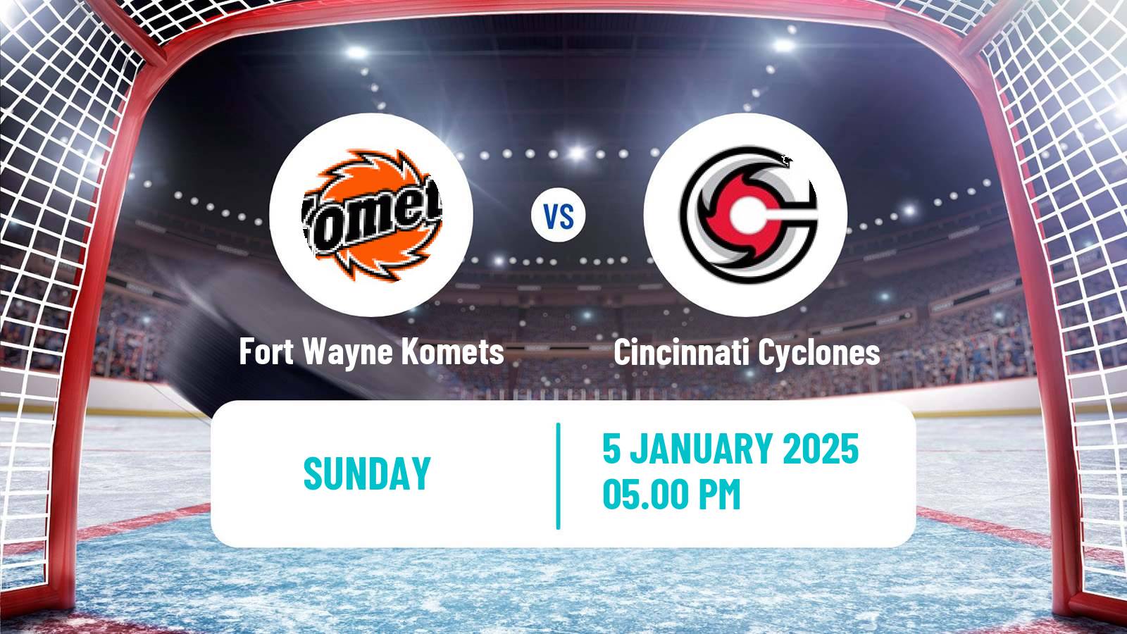 Hockey ECHL Fort Wayne Komets - Cincinnati Cyclones