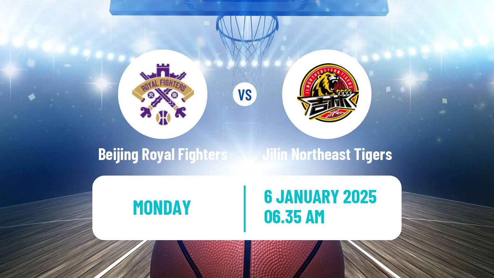 Basketball CBA Beijing Royal Fighters - Jilin Northeast Tigers