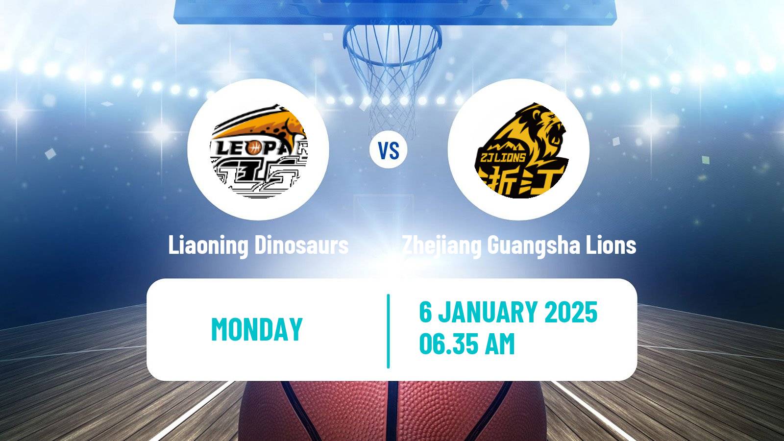 Basketball CBA Liaoning Dinosaurs - Zhejiang Guangsha Lions