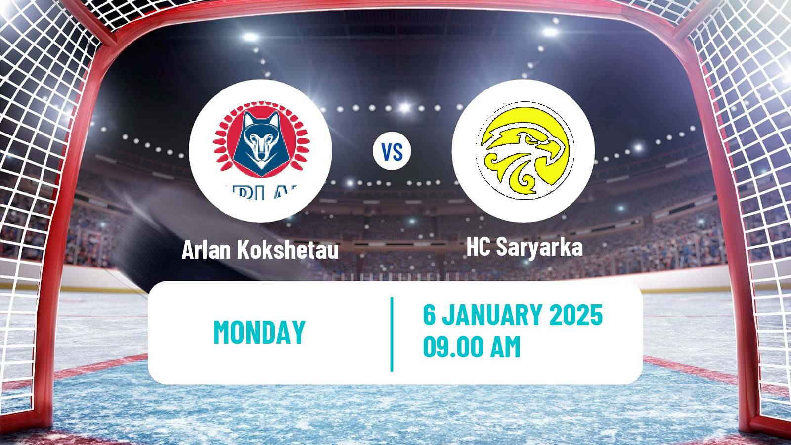 Hockey Kazakh Ice Hockey Championship Arlan Kokshetau - Saryarka