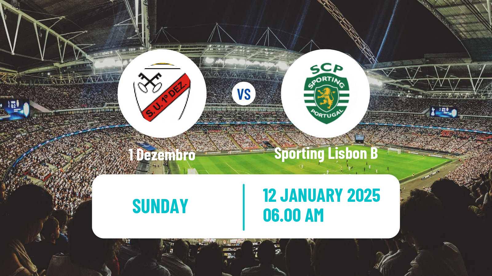 Soccer Portuguese Liga 3 1 Dezembro - Sporting Lisbon B