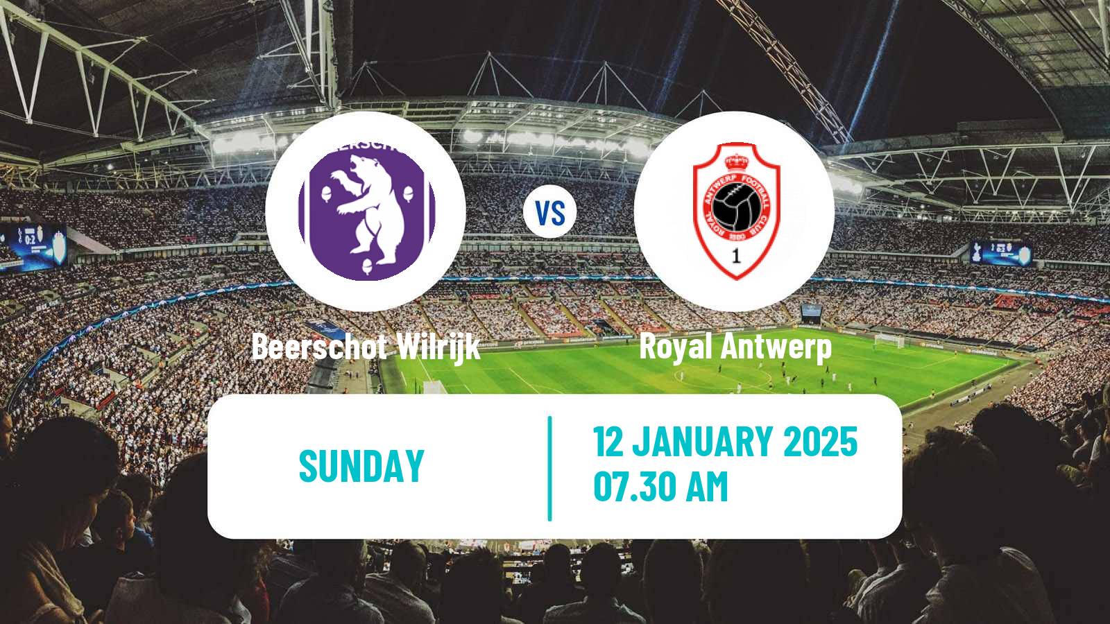 Soccer Belgian Jupiler Pro League Beerschot Wilrijk - Royal Antwerp