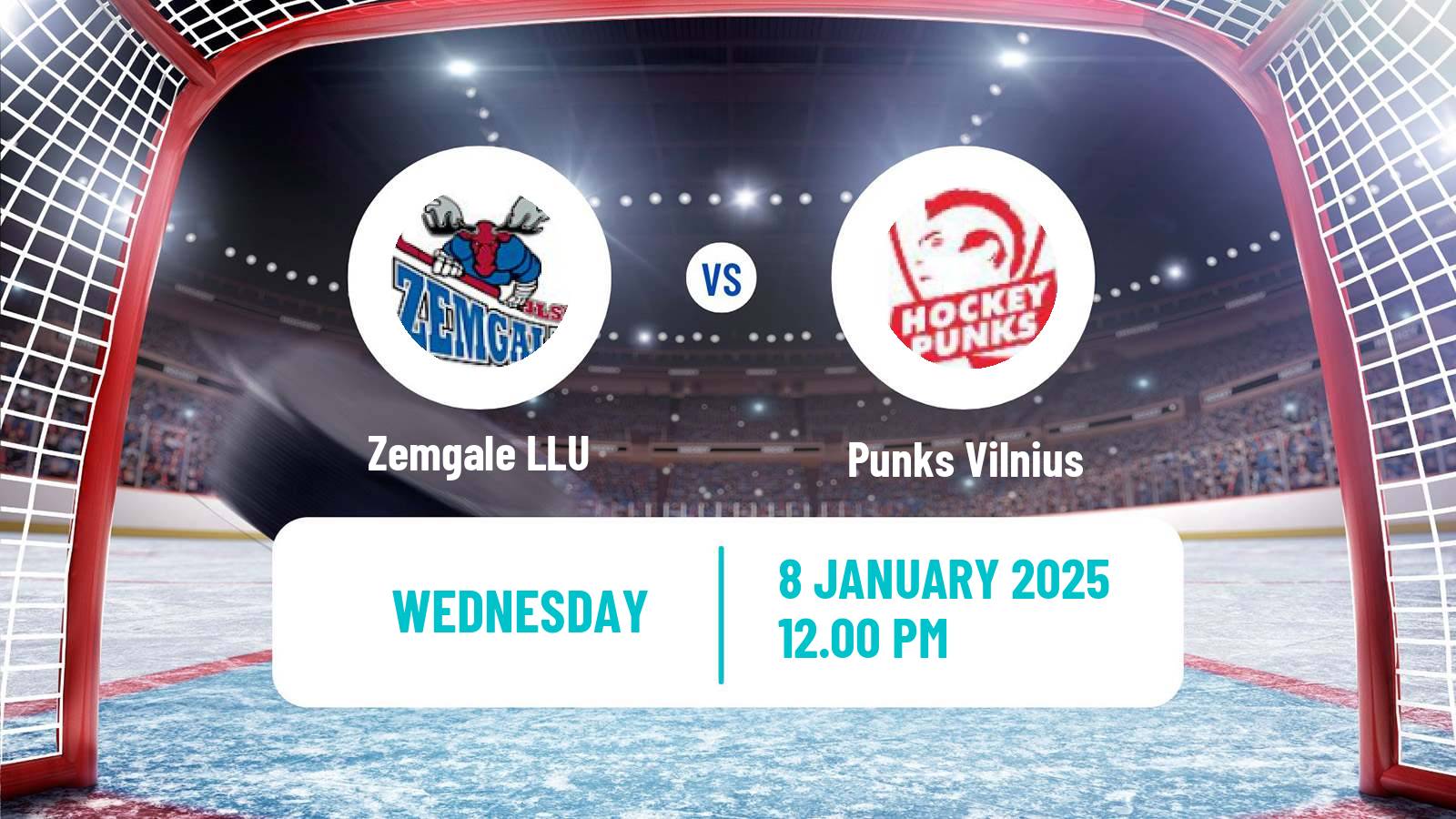 Hockey Latvian Hokeja Liga Zemgale LLU - Punks Vilnius