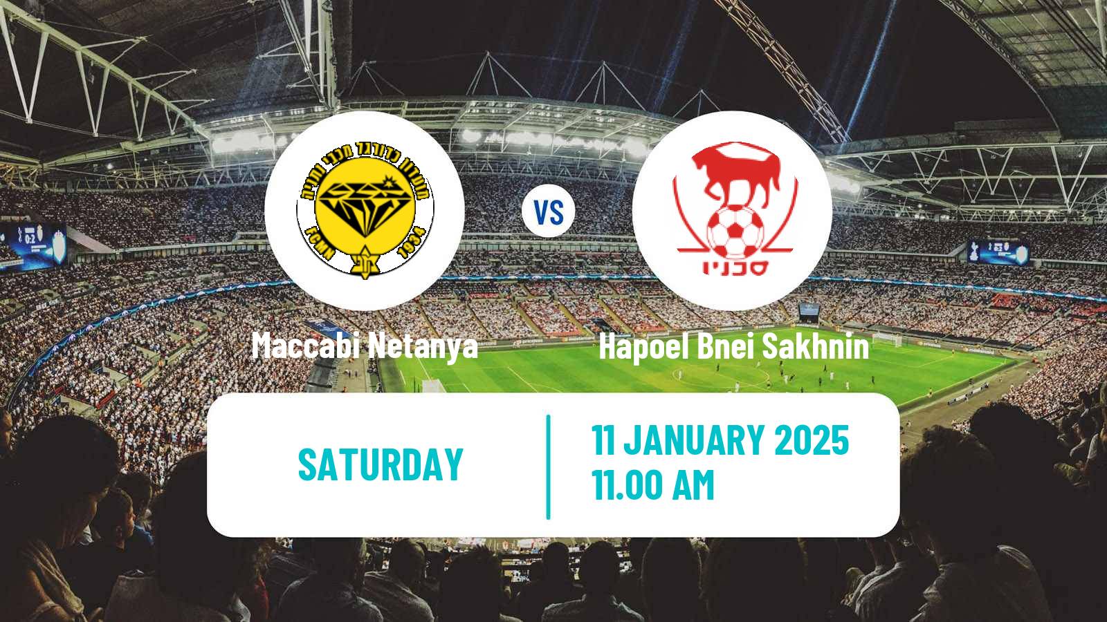 Soccer Israeli Ligat haAl Maccabi Netanya - Hapoel Bnei Sakhnin