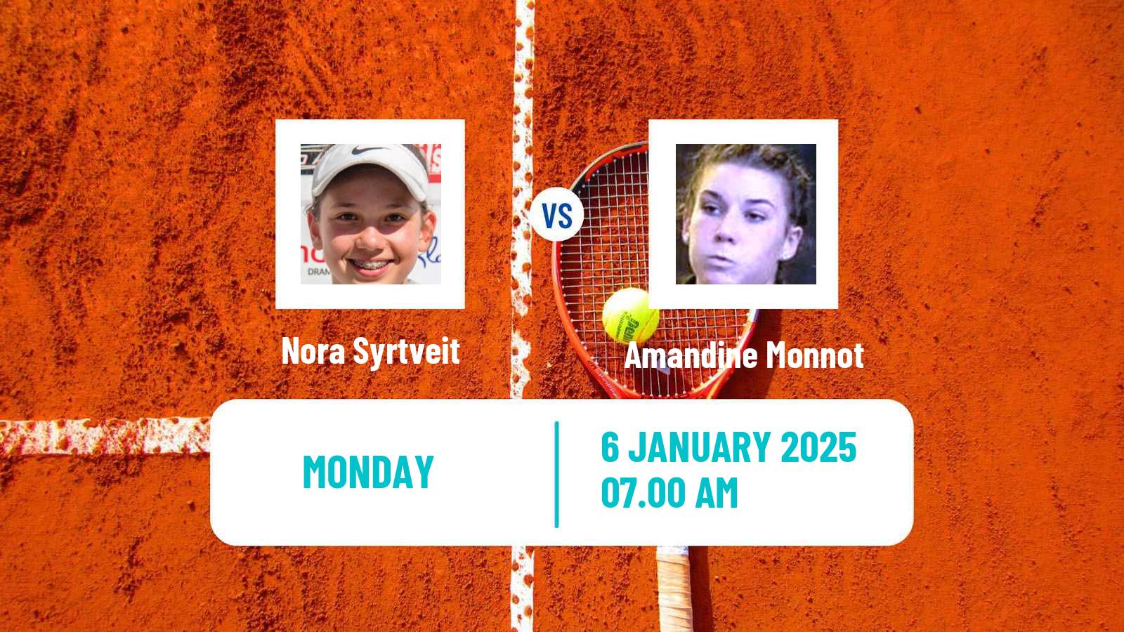 Tennis ITF W15 Oslo Women Nora Syrtveit - Amandine Monnot