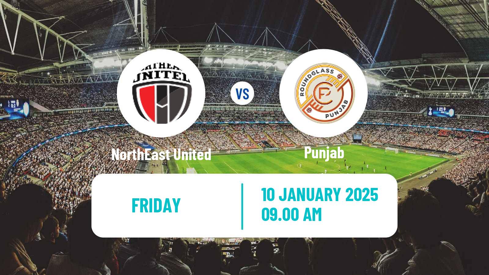 Soccer Indian ISL NorthEast United - Punjab