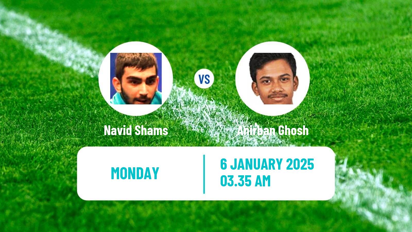 Table tennis Wtt Star Contender Doha Men Navid Shams - Anirban Ghosh