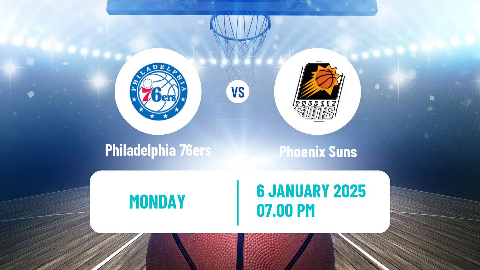 Basketball NBA Philadelphia 76ers - Phoenix Suns