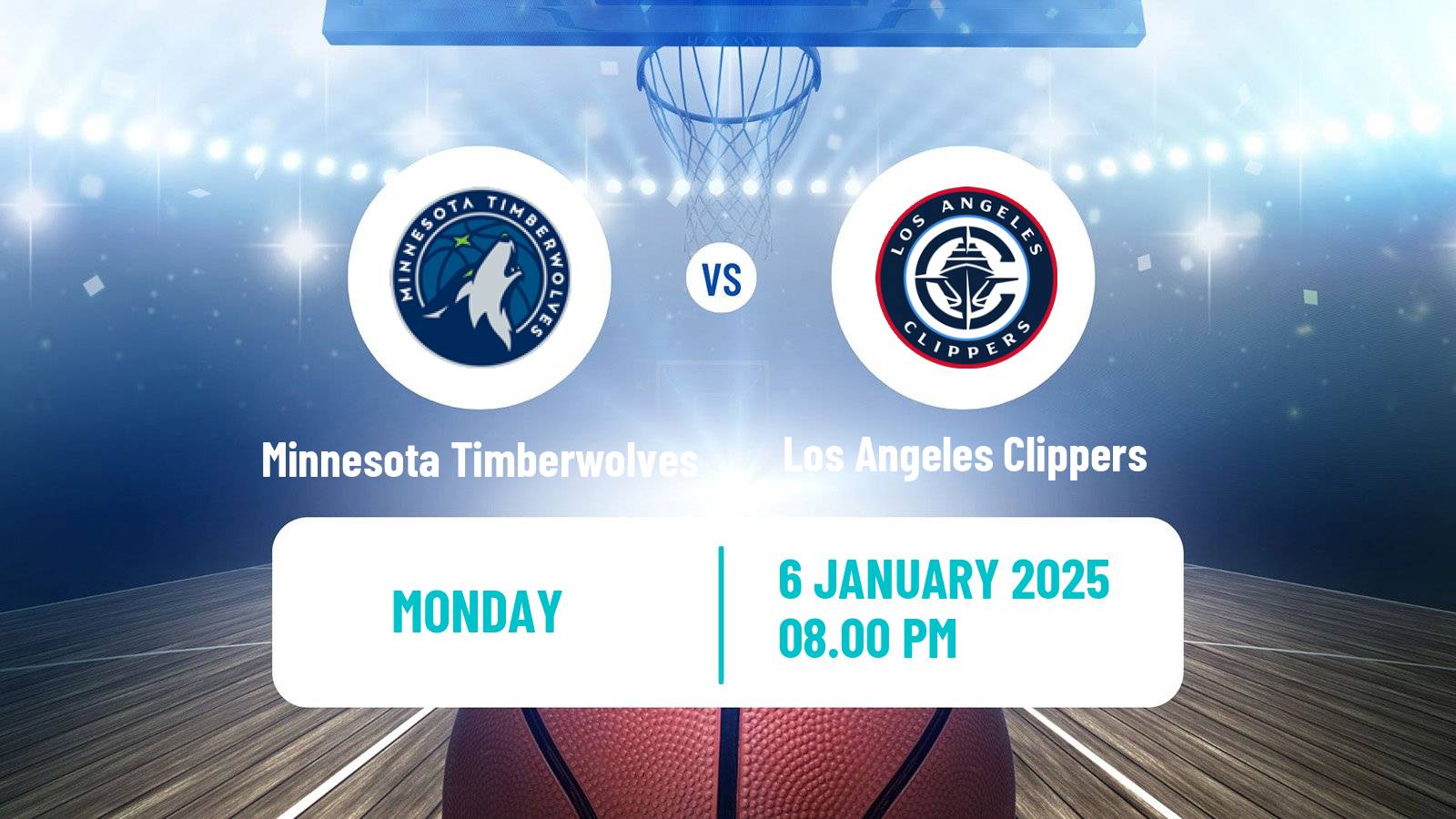 Basketball NBA Minnesota Timberwolves - Los Angeles Clippers