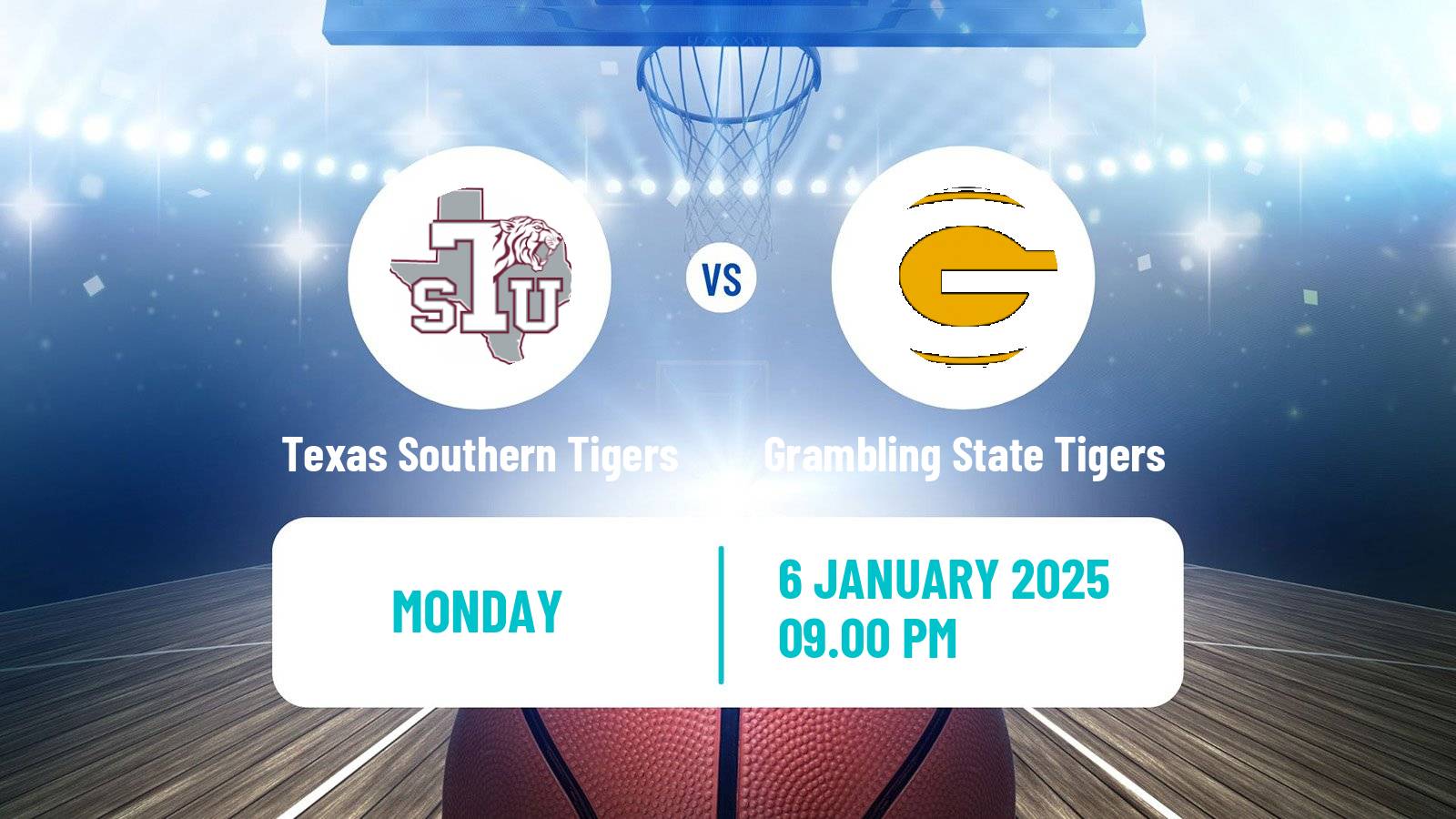 Basketball NCAA College Basketball Texas Southern Tigers - Grambling State Tigers