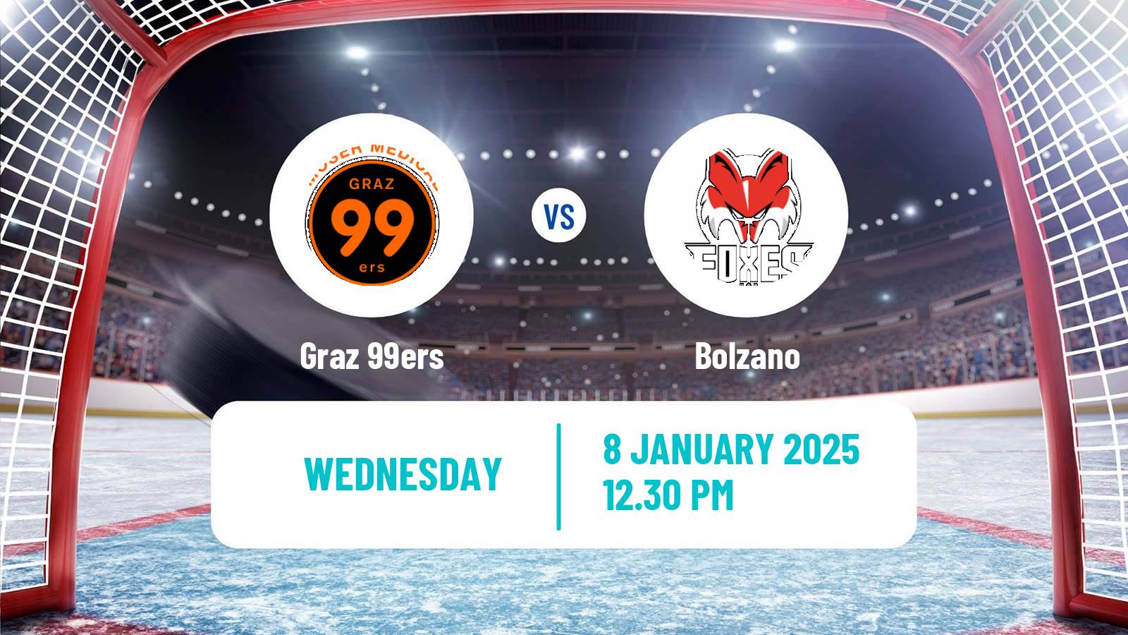 Hockey Austrian Ice Hockey League Graz 99ers - Bolzano