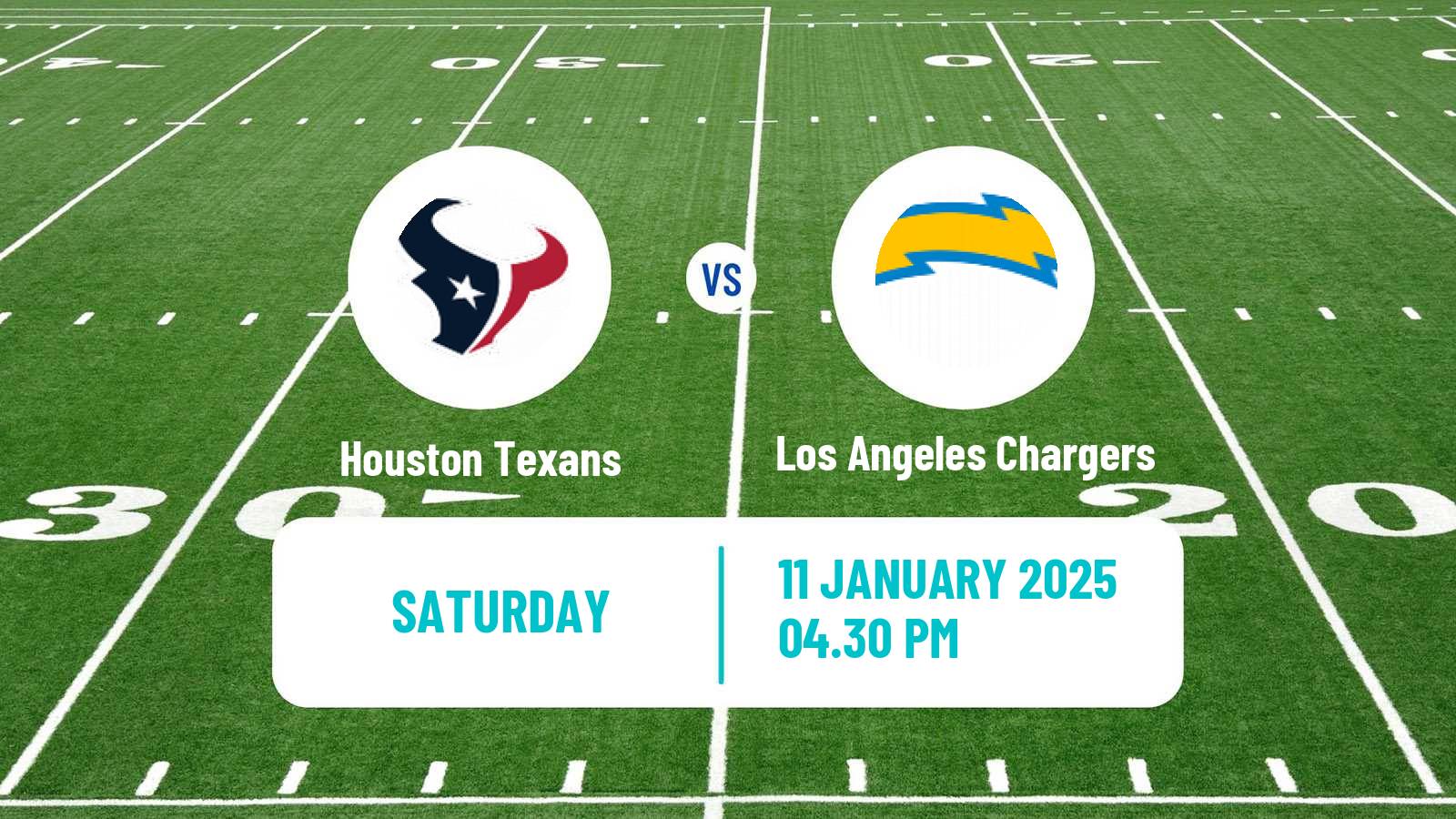 American football NFL Houston Texans - Los Angeles Chargers