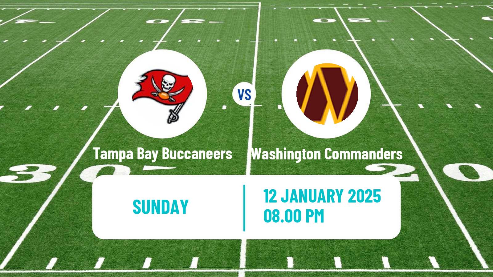 American football NFL Tampa Bay Buccaneers - Washington Commanders