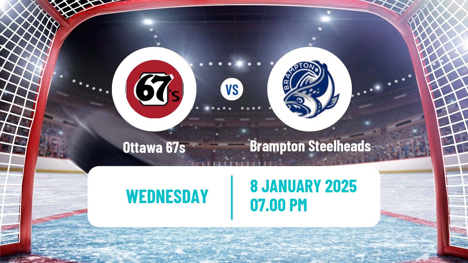 Hockey OHL Ottawa 67s - Brampton Steelheads