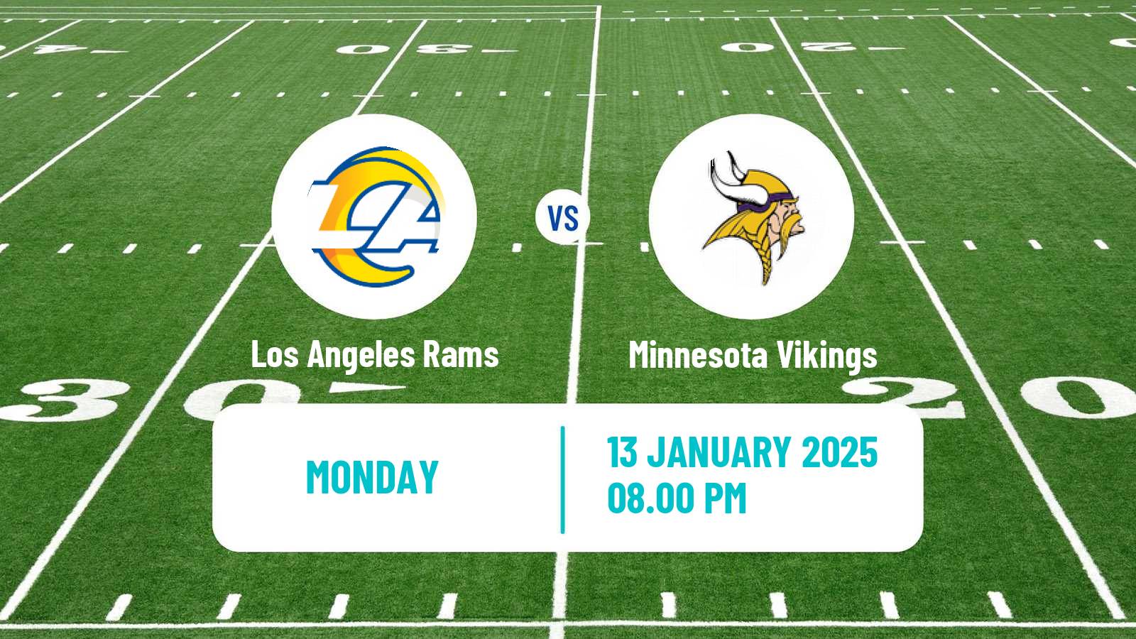 American football NFL Los Angeles Rams - Minnesota Vikings