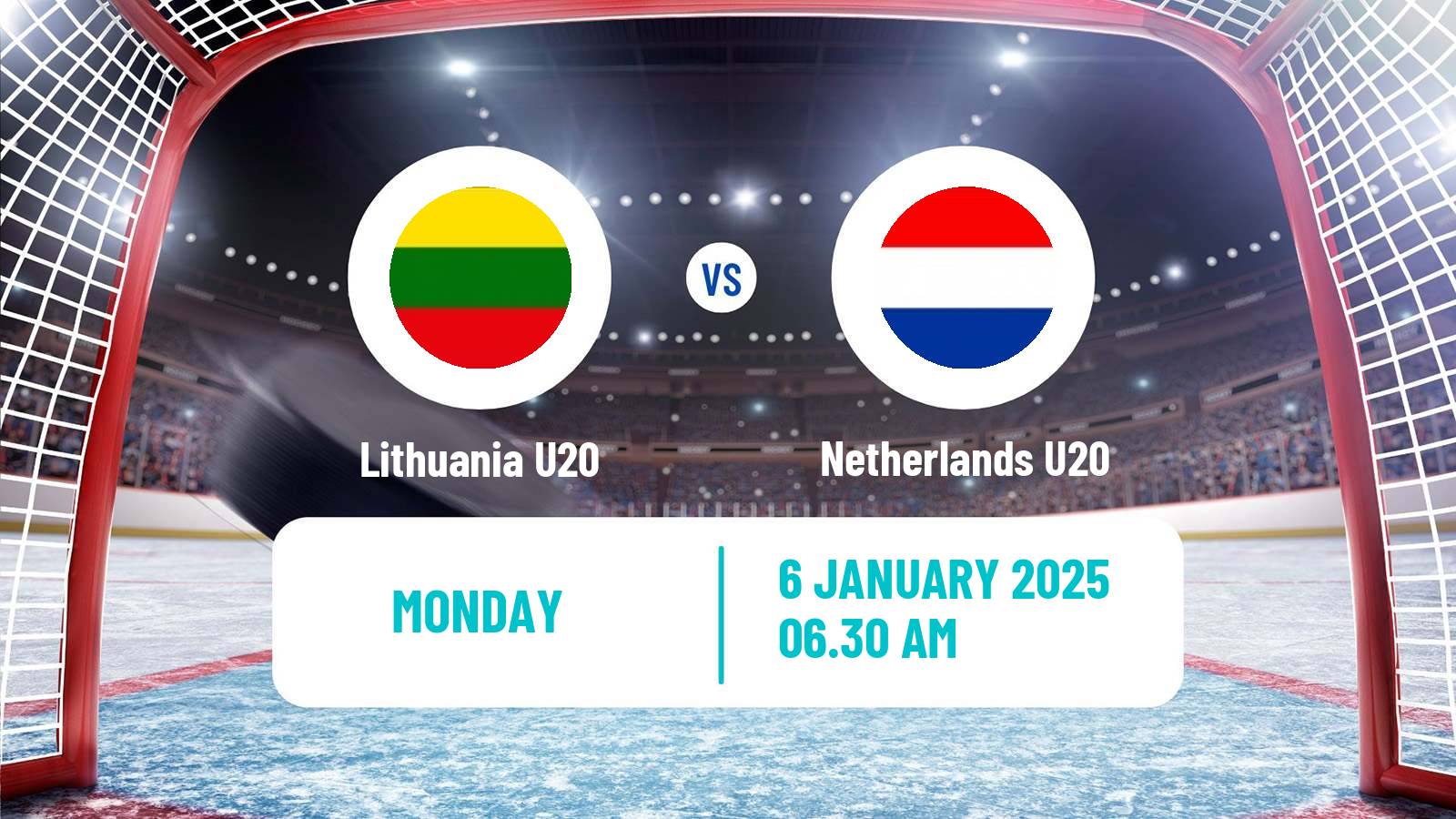 Hockey IIHF World U20 Championship IIA Lithuania U20 - Netherlands U20