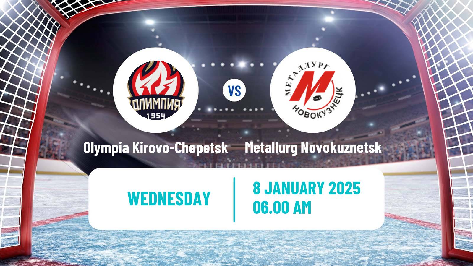 Hockey VHL Olympia Kirovo-Chepetsk - Metallurg Novokuznetsk