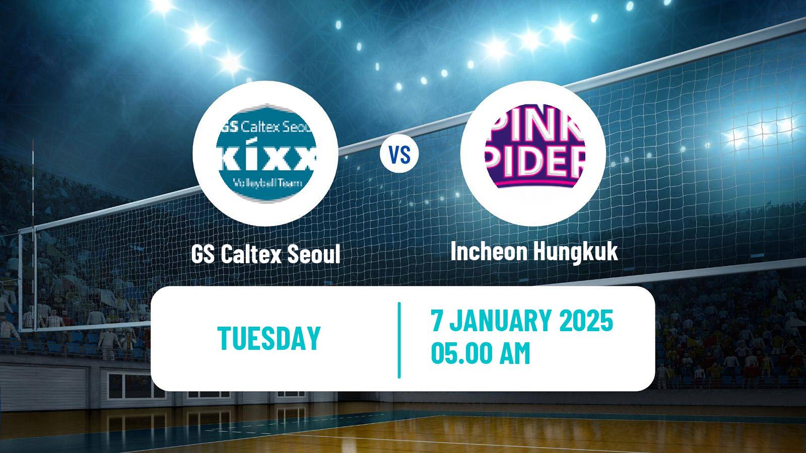 Volleyball South Korean V-League Women GS Caltex Seoul - Incheon Hungkuk