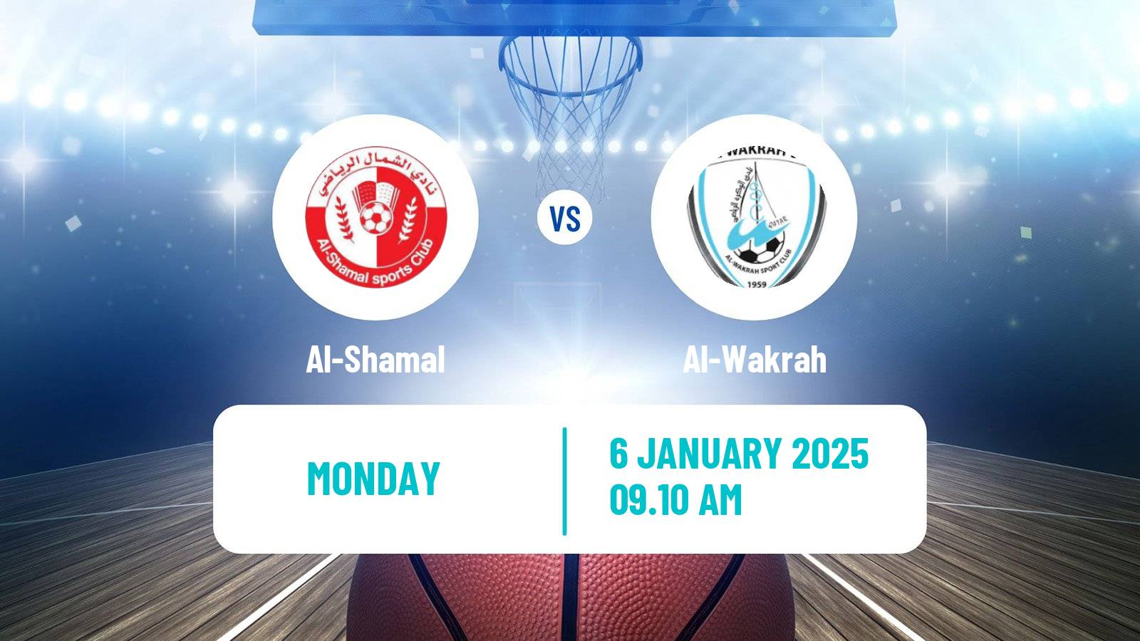 Basketball Qatar Basketball League Al-Shamal - Al-Wakrah