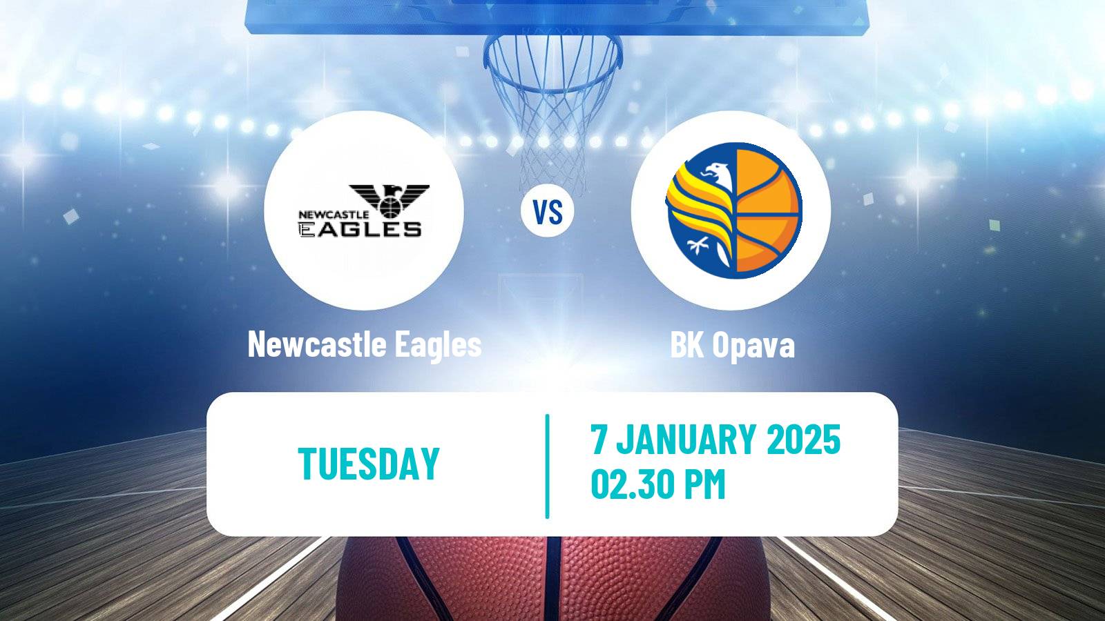 Basketball ENBL Newcastle Eagles - Opava