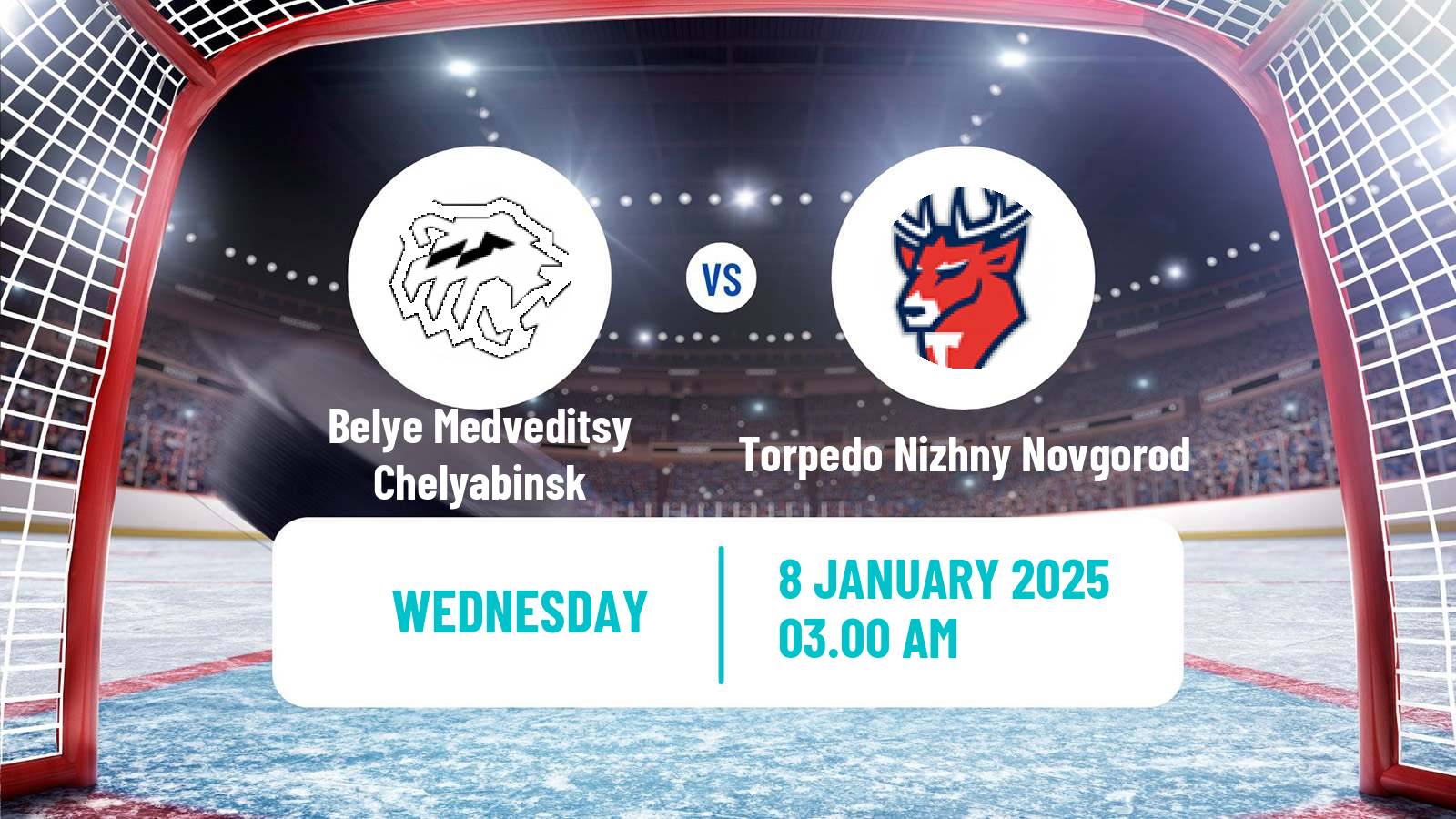 Hockey Russian WHL Belye Medveditsy Chelyabinsk - Torpedo Nizhny Novgorod