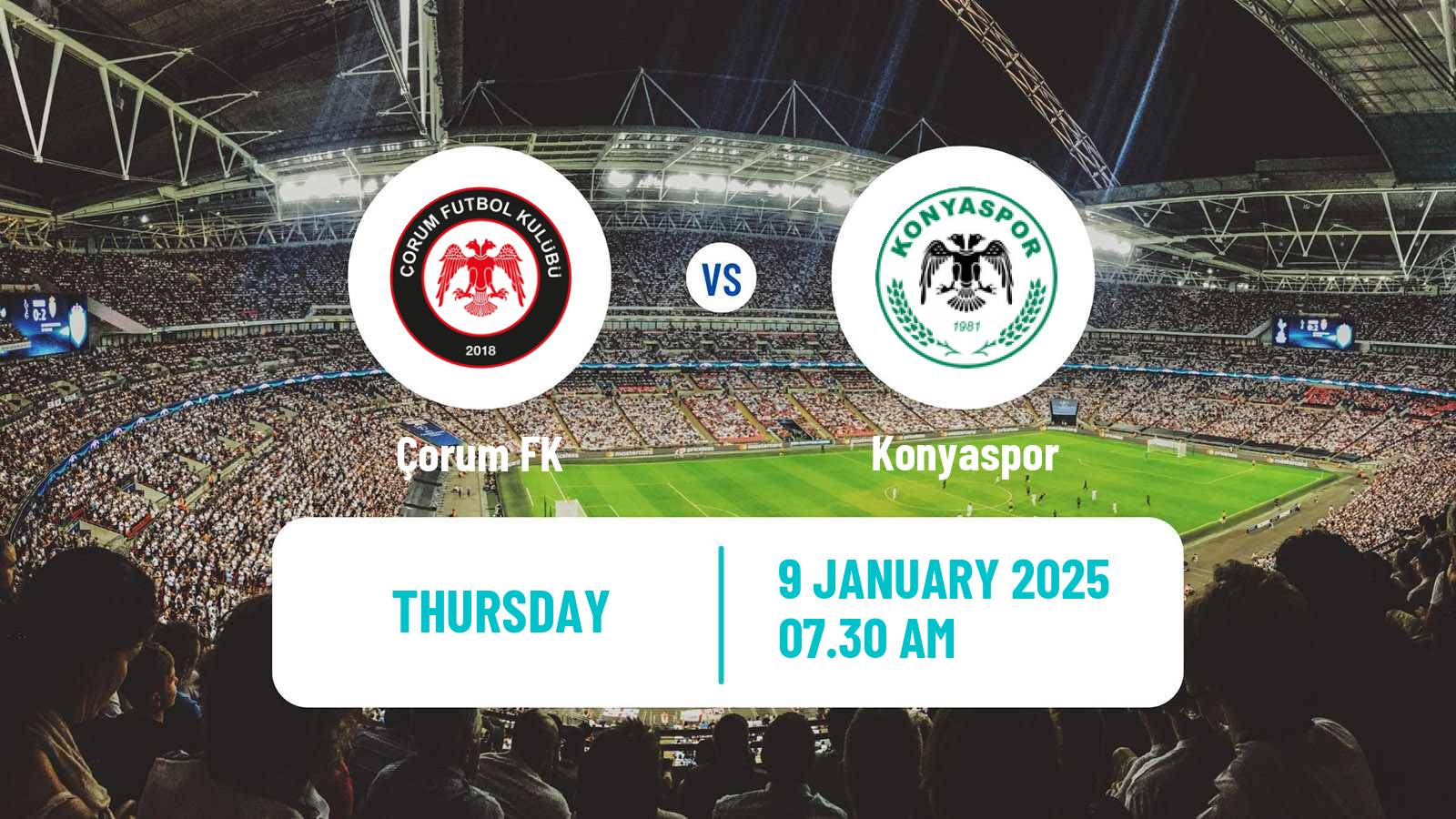 Soccer Turkish Cup Çorum - Konyaspor