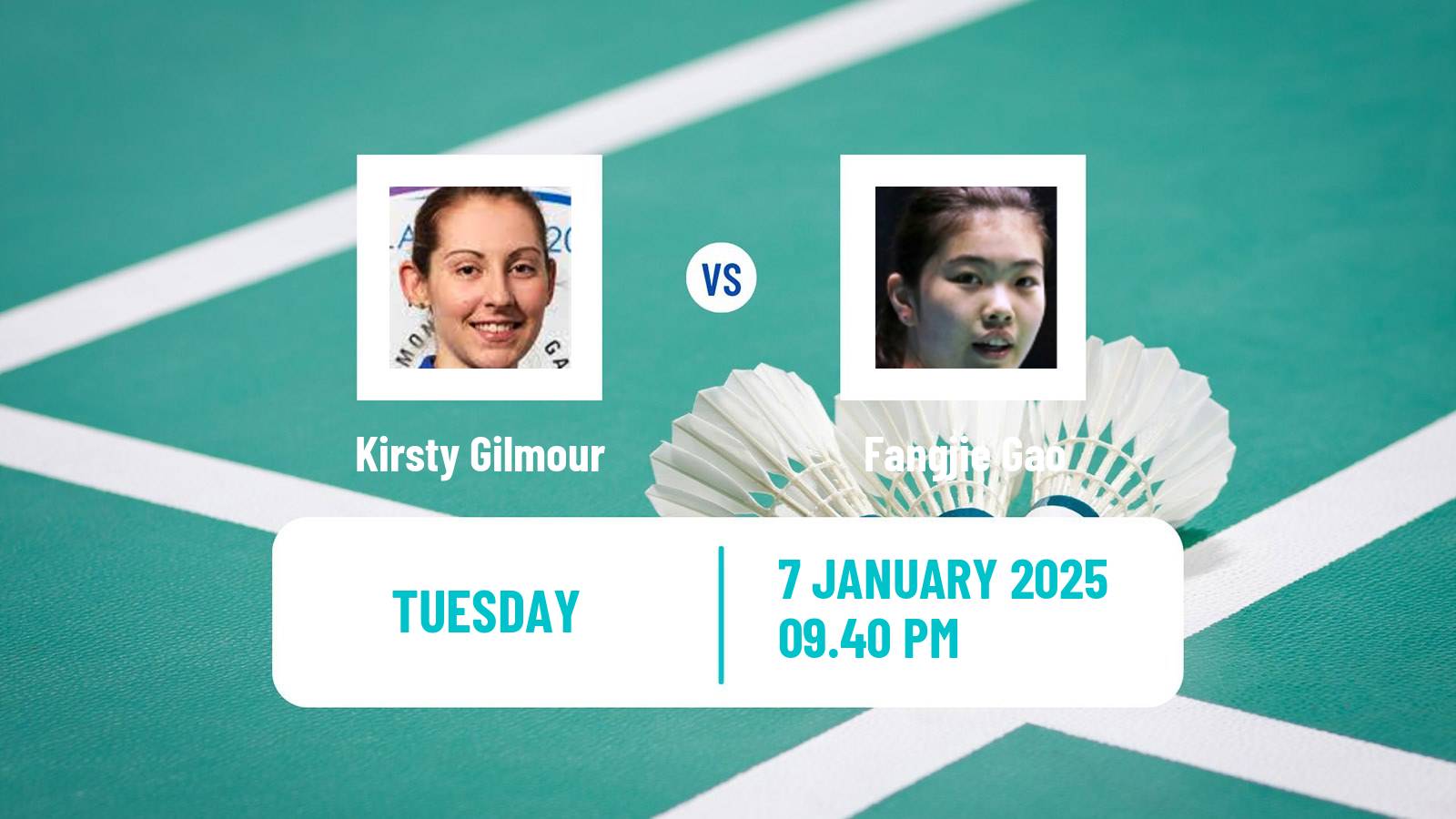 Badminton BWF World Tour Malaysia Open Women Kirsty Gilmour - Fangjie Gao