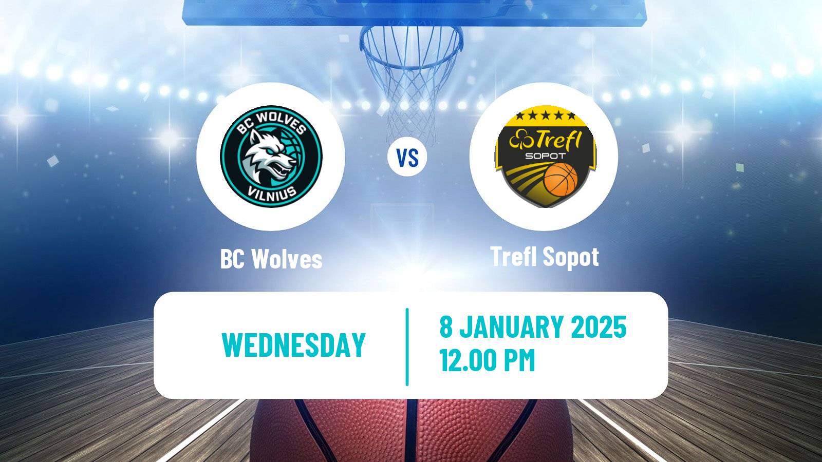 Basketball Eurocup BC Wolves - Trefl Sopot