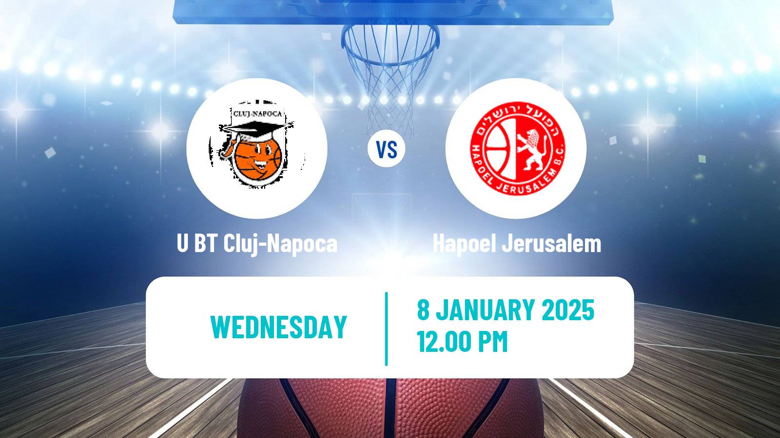 Basketball Eurocup U BT Cluj-Napoca - Hapoel Jerusalem