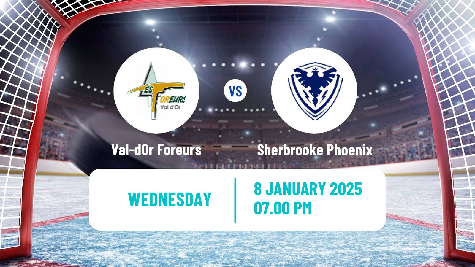 Hockey QMJHL Val-dOr Foreurs - Sherbrooke Phoenix