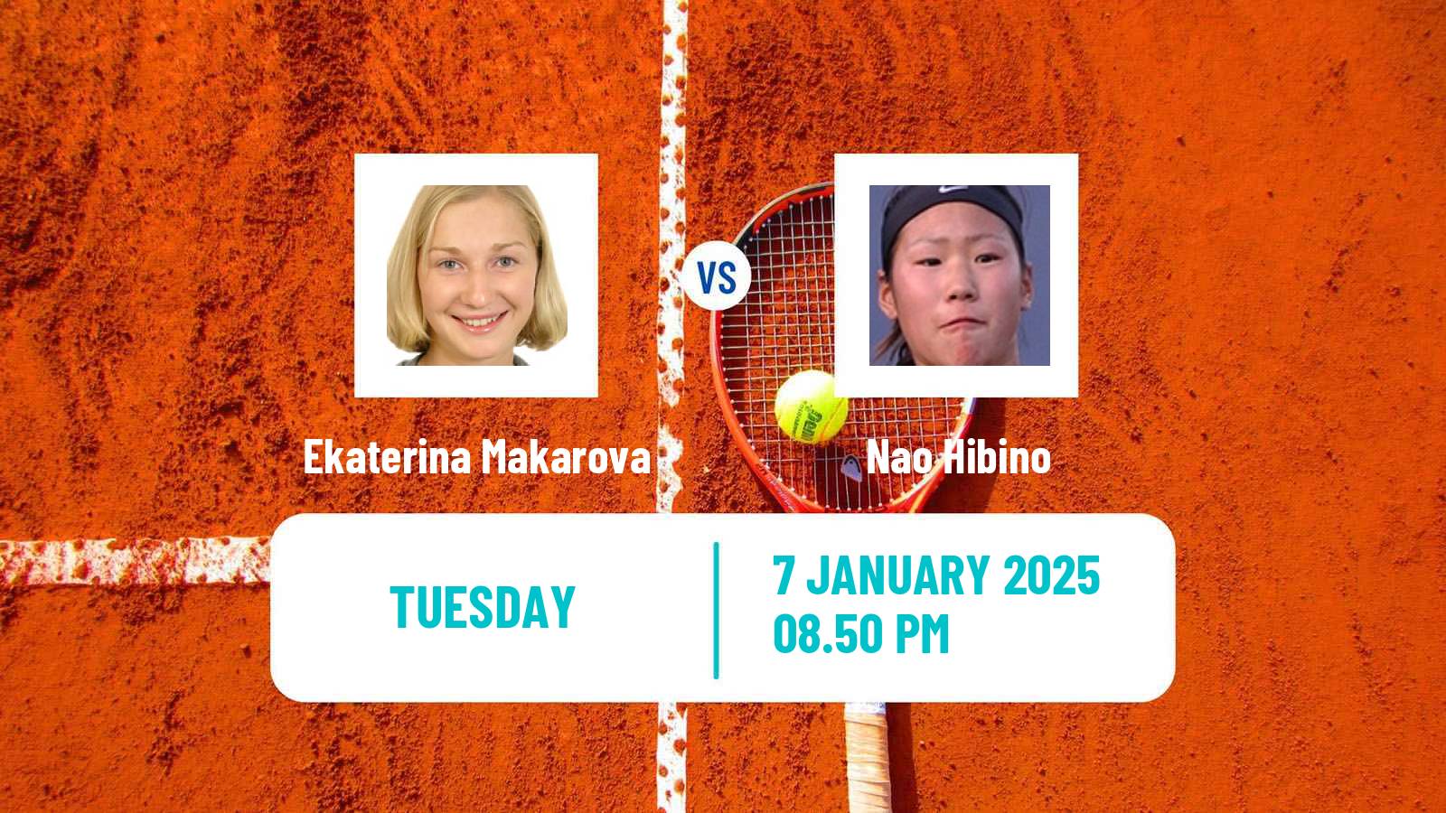 Tennis WTA Australian Open Ekaterina Makarova - Nao Hibino