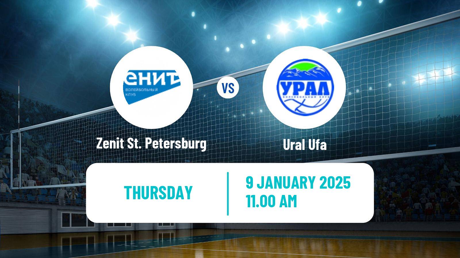 Volleyball Russian Super League Volleyball Zenit St. Petersburg - Ural Ufa