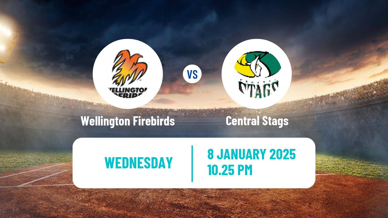 Cricket Super Smash Wellington Firebirds - Central Stags