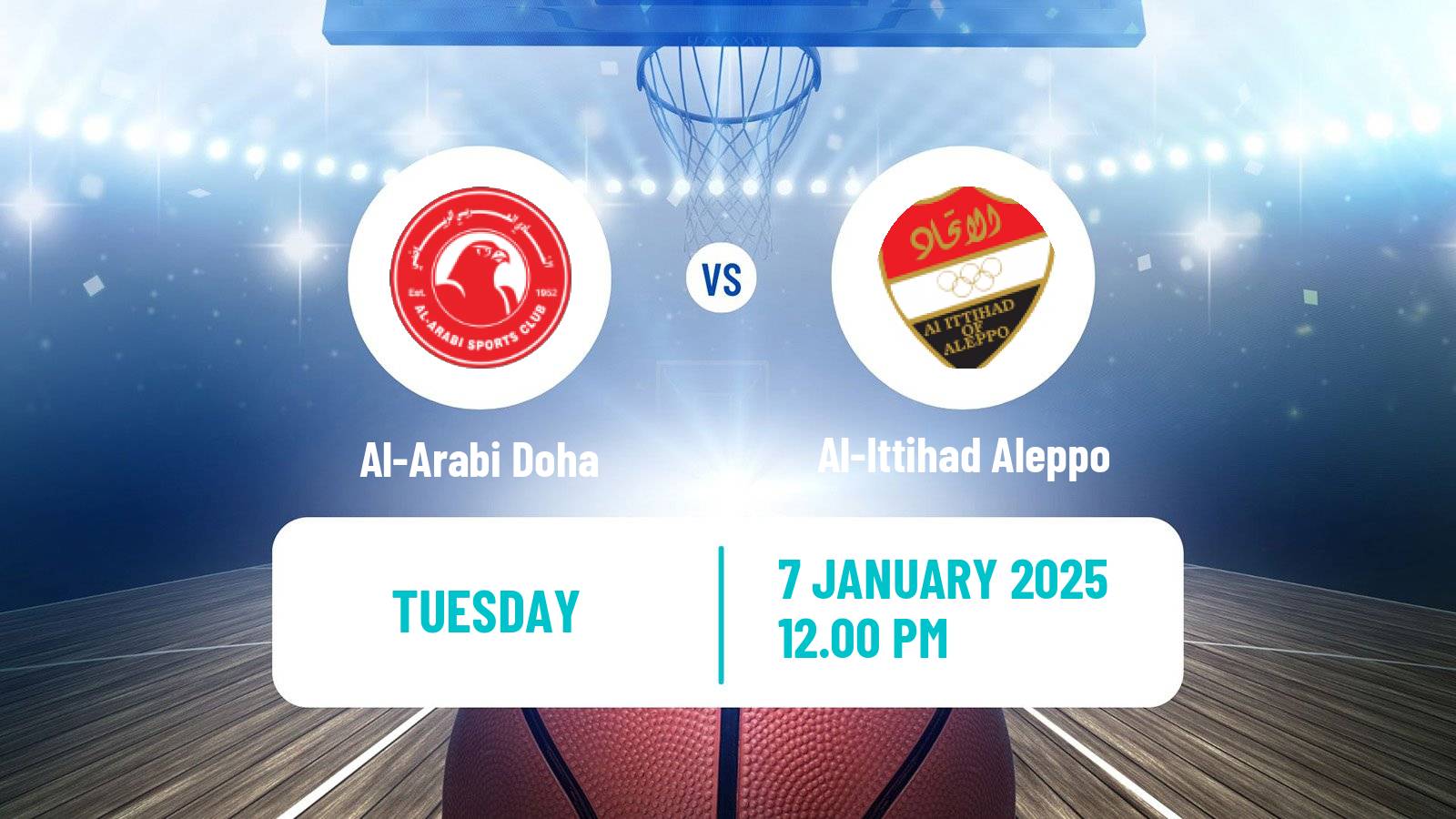 Basketball WASL Basketball Al-Arabi Doha - Al-Ittihad Aleppo