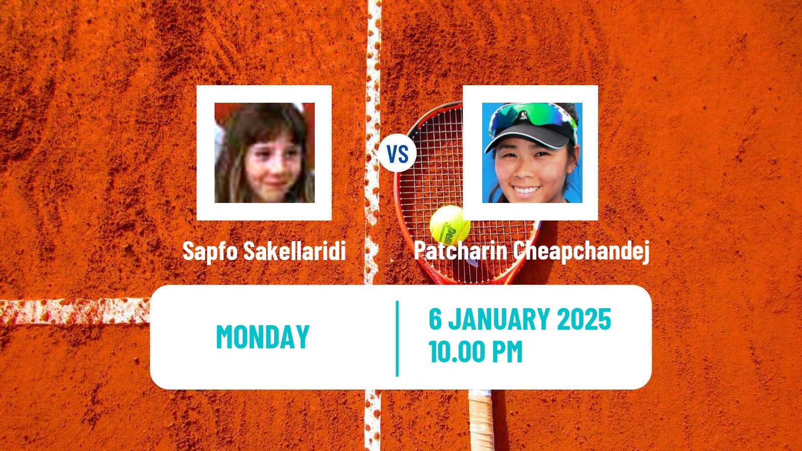 Tennis ITF W75 Nonthaburi 2 Women Sapfo Sakellaridi - Patcharin Cheapchandej