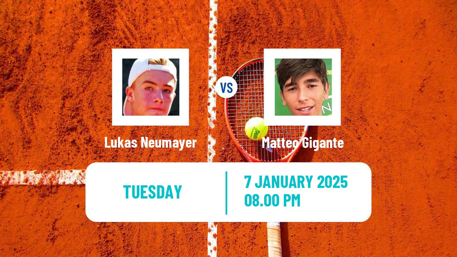 Tennis ATP Australian Open Lukas Neumayer - Matteo Gigante