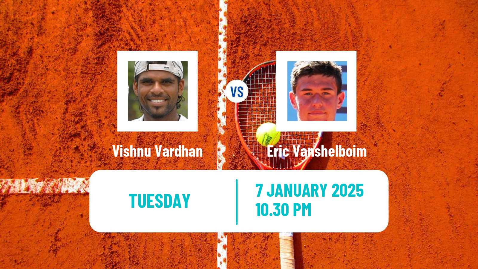 Tennis ITF M25 Bhopal Men Vishnu Vardhan - Eric Vanshelboim