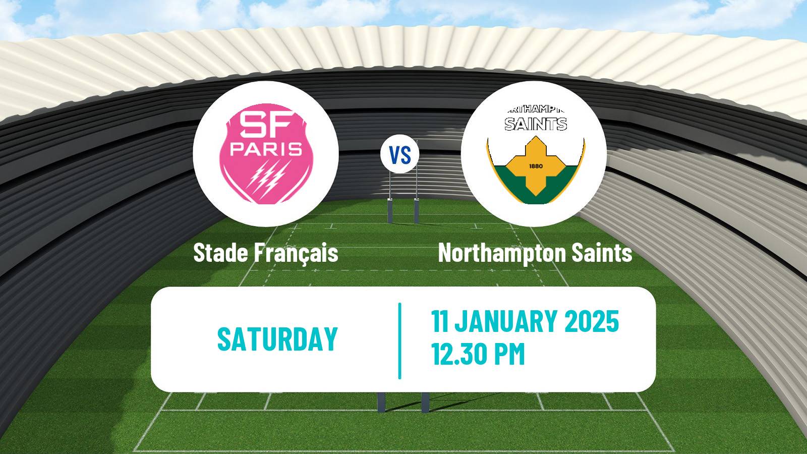 Rugby union European Rugby Champions Cup Stade Français - Northampton Saints