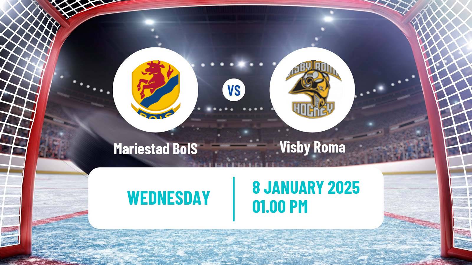 Hockey Swedish Hockey AllEttan Södra Mariestad BoIS - Visby Roma