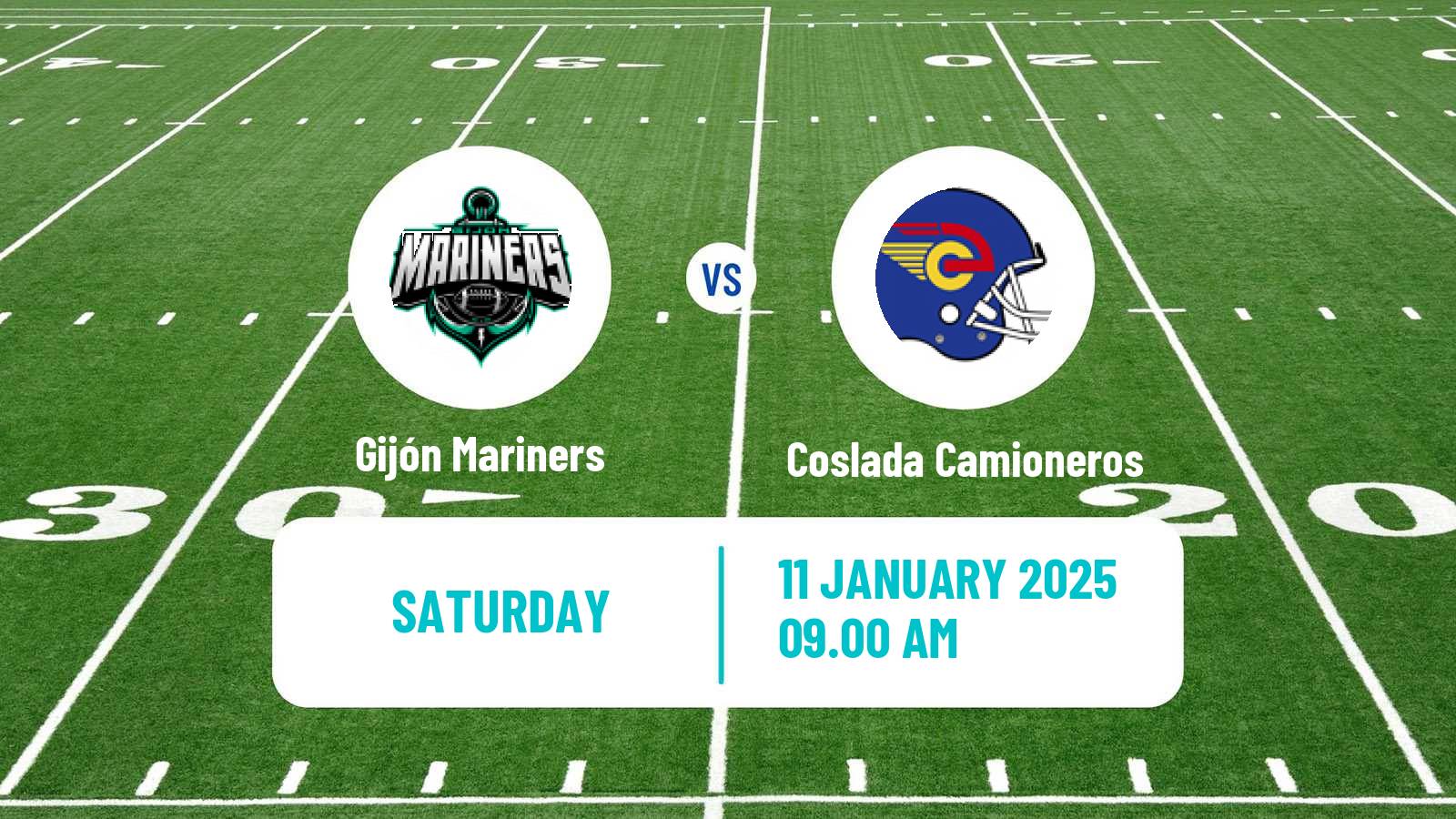 American football Spanish LNFA Serie A Gijón Mariners - Coslada Camioneros