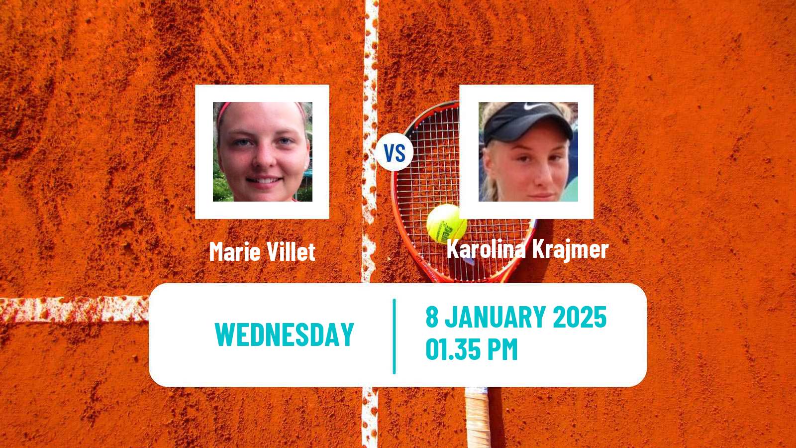 Tennis ITF W35 Le Lamentin Women Marie Villet - Karolina Krajmer