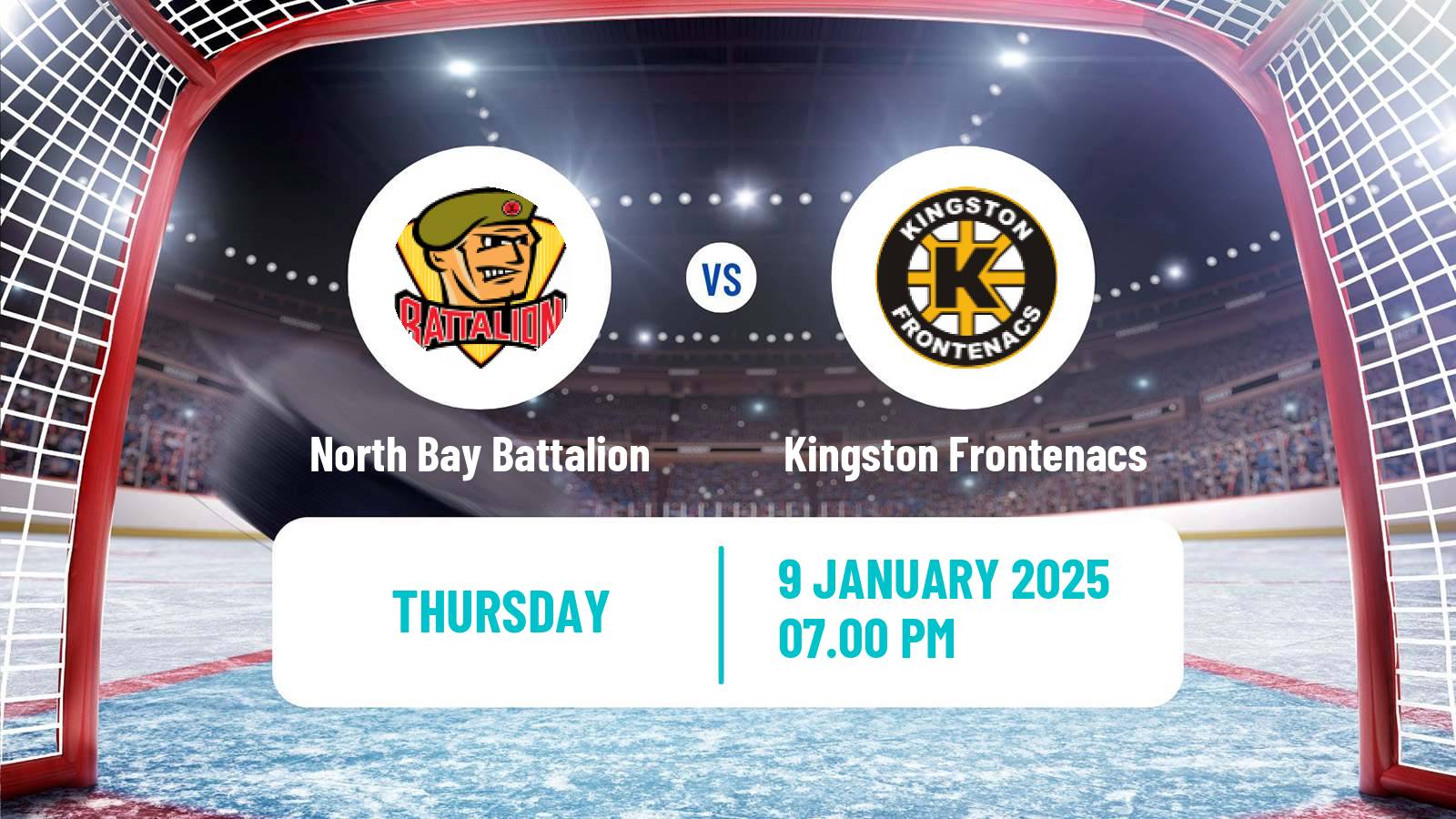 Hockey OHL North Bay Battalion - Kingston Frontenacs