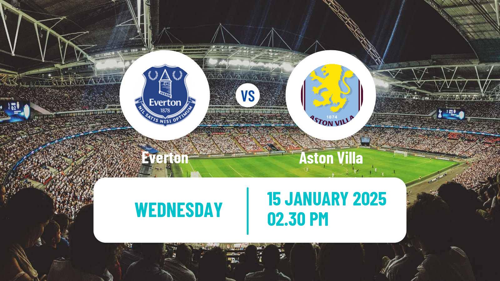 Soccer English Premier League Everton - Aston Villa