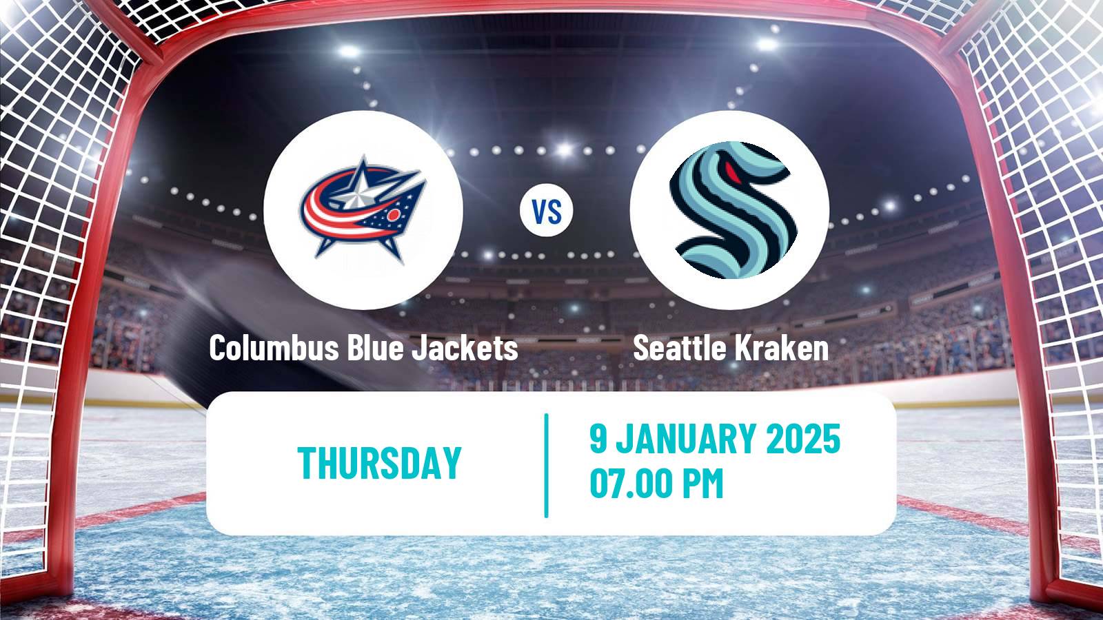 Hockey NHL Columbus Blue Jackets - Seattle Kraken