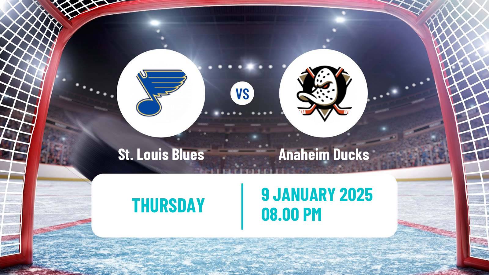 Hockey NHL St. Louis Blues - Anaheim Ducks