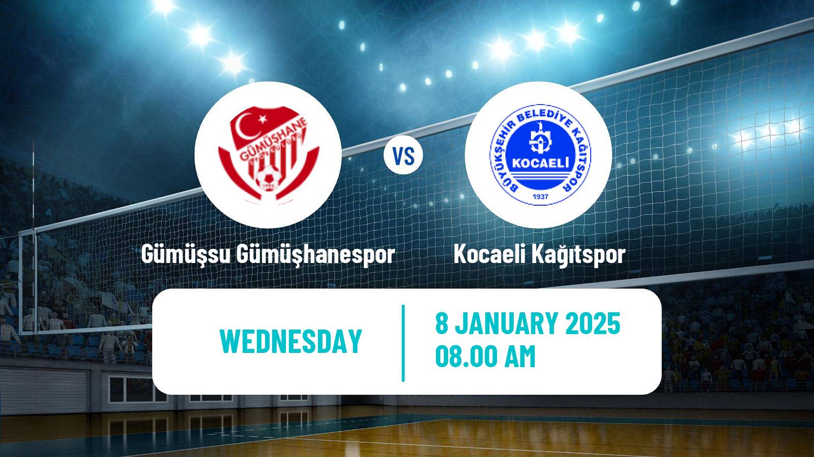 Volleyball Turkish 1 Ligi Volleyball Gümüşsu Gümüşhanespor - Kocaeli Kağıtspor