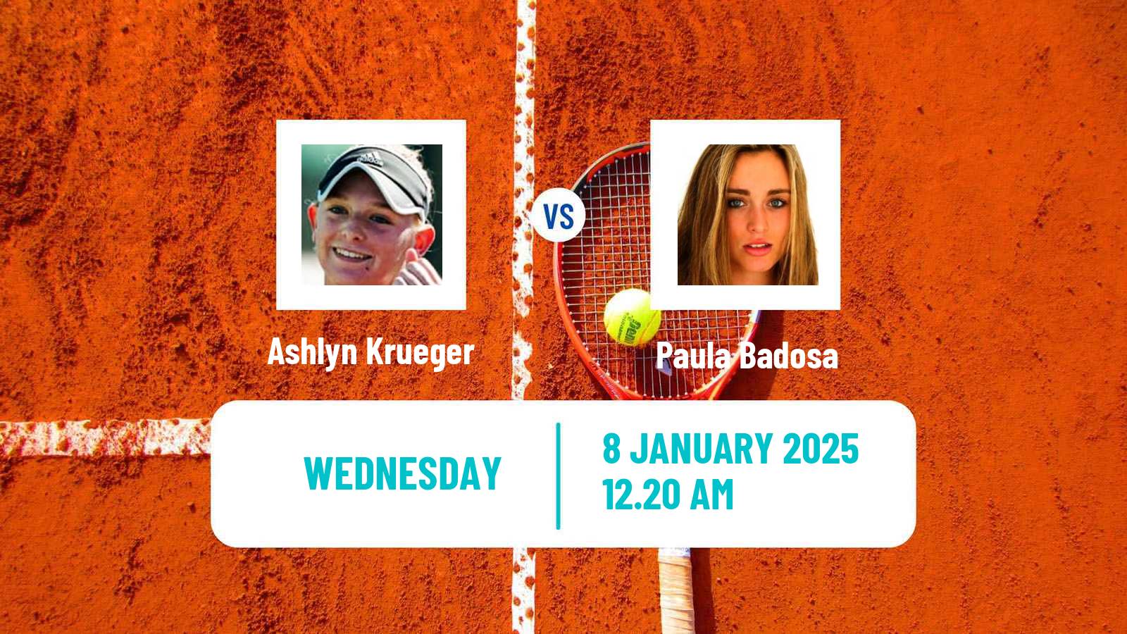 Tennis WTA Adelaide Ashlyn Krueger - Paula Badosa