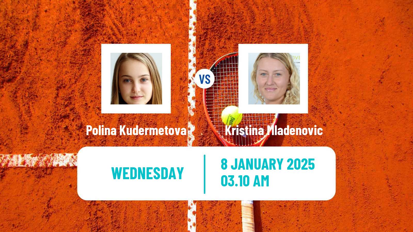 Tennis WTA Australian Open Polina Kudermetova - Kristina Mladenovic