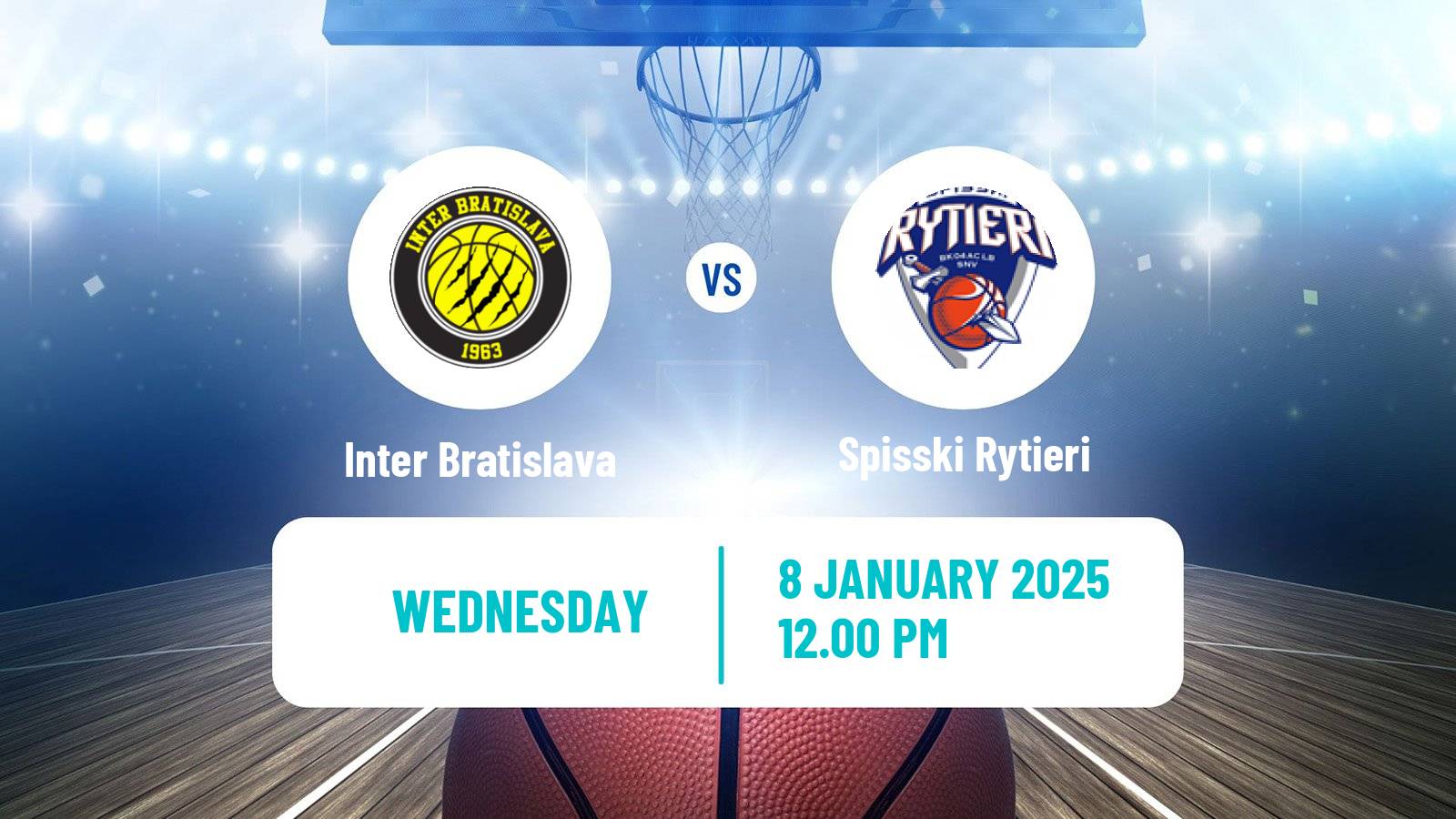 Basketball Slovak Extraliga Basketball Inter Bratislava - Spisski Rytieri